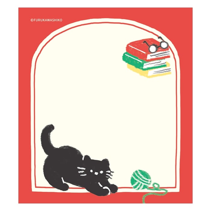 Furukawashiko Memo Pad - House and Cat