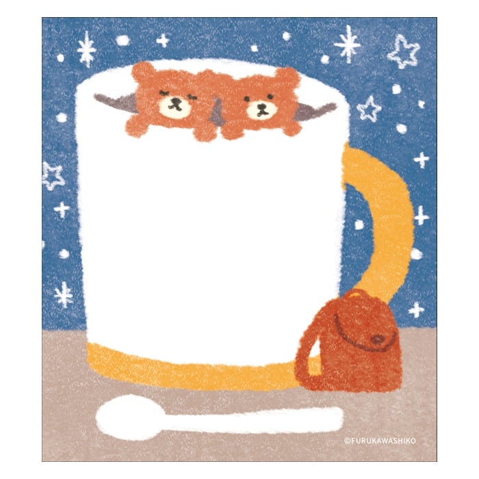 Furukawashiko Memo Pad - Snow and Bear