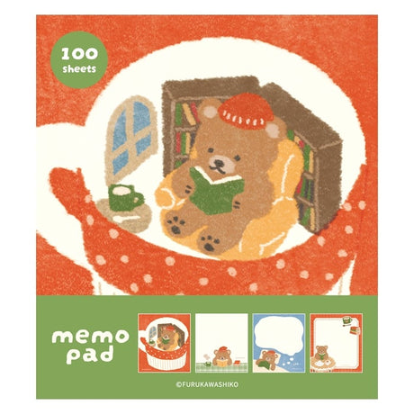 Furukawashiko Memo Pad - House and Bear