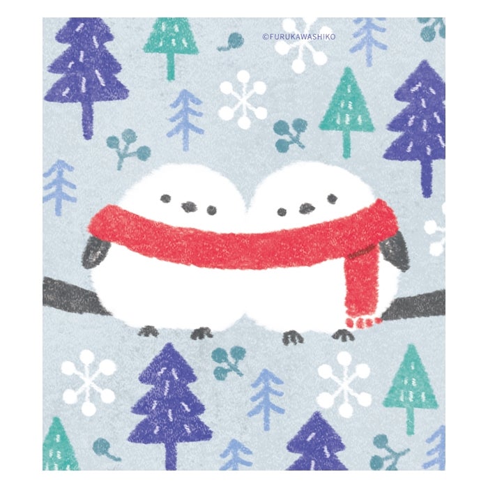 Furukawashiko Memo Pad - Snow and Bird