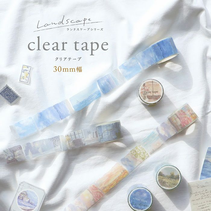 Mind Wave Clear Washi Tape - Landscape Series - Calm Morning