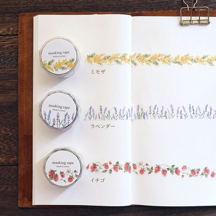 Mind Wave Die-Cut Decoration Masking Tape - Palette Series - Strawberry