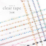 Mind Wave Hokkori Clear Masking Tape - Foil Birds