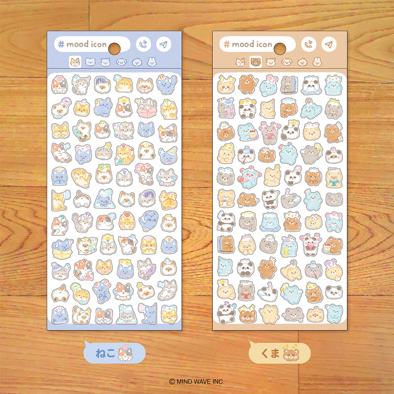 Mind Wave Mood Icon Stickers - Cat