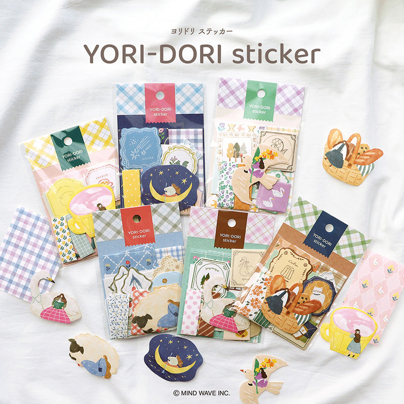 Mind Wave Yori-Dori Stickers - Riding on a Bird's Back