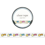 Mind Wave Clear Masking Tape - Pop Icon - Star