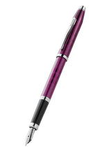 Century II Midnight Plum Fountain Pen - tilt view