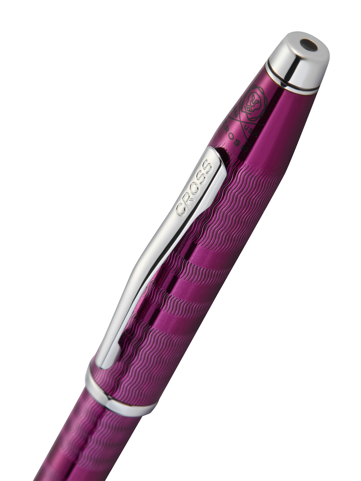 Century II Midnight Plum Ballpoint Pen - cap detail