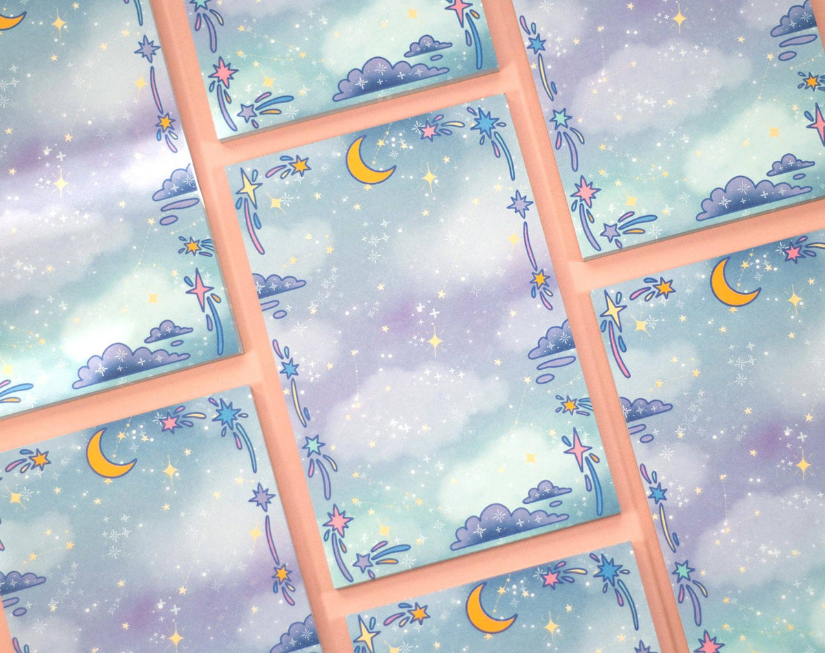 Unicorn Eclipse Celestial Galaxy Notepad