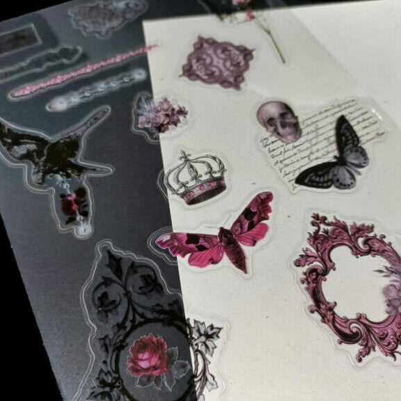 Atlas Stationers - CoraCreaCrafts Sticker Sheet - Victorian Gothic - Stickers