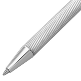 S.T. Dupont Classique Ballpoint Pen - Diagonal Silver Guilloche