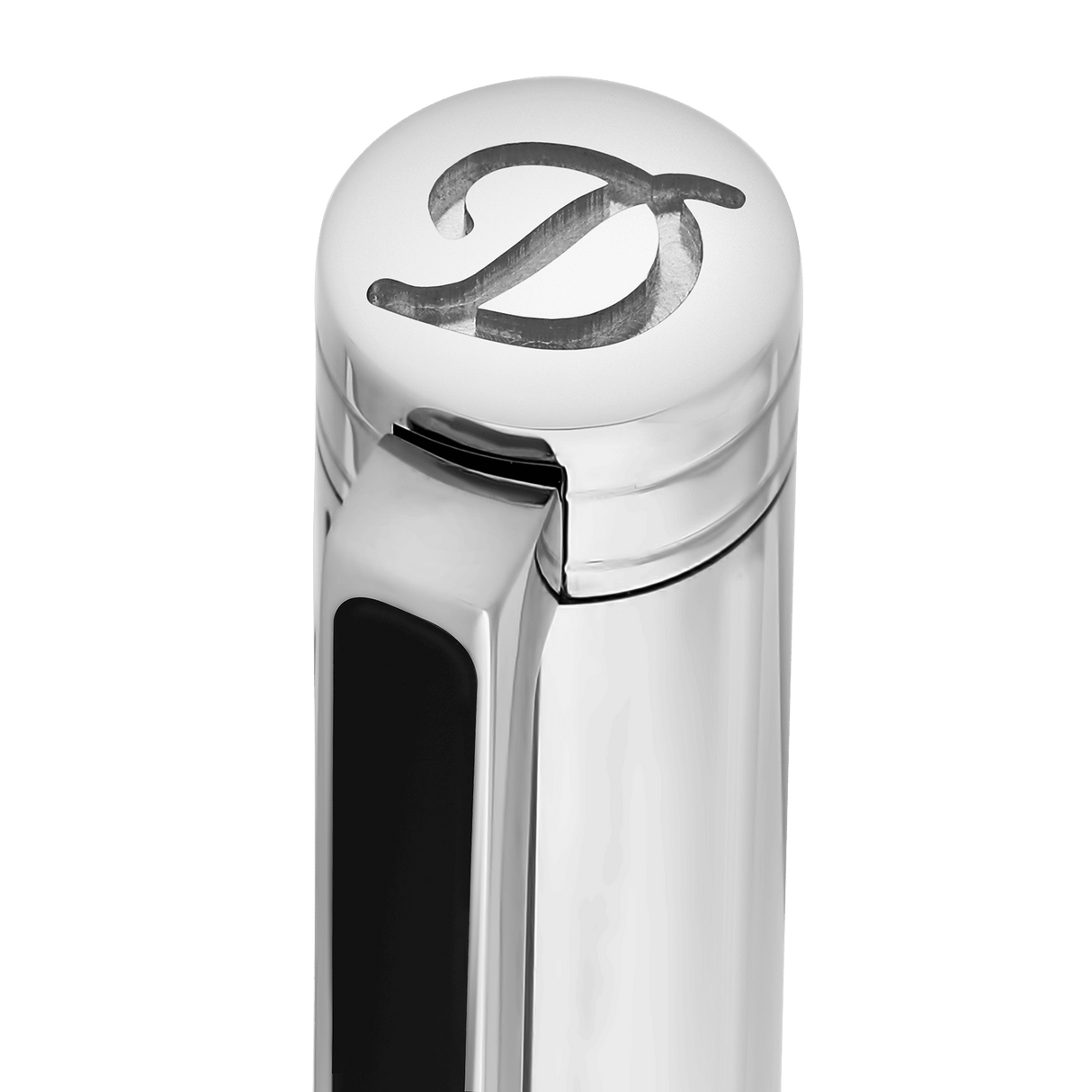 S.T. Dupont Classique Ballpoint Pen - Diagonal Silver Guilloche