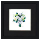 Quilled Hydrangea Wedding Bouquet Greeting Card
