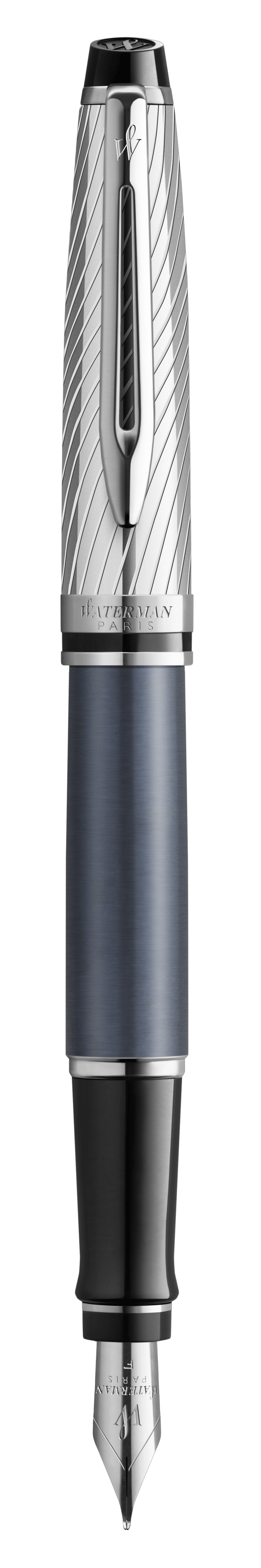 Waterman Expert Deluxe Fountain Pen - Metallic Stone Grey Lacquer