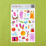 Art By Elowyn NYC Mermaid Sticker Sheet - 5" x 7" Sticker Sheet