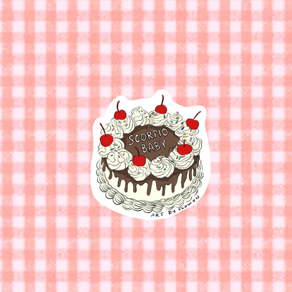 Art By Elowyn Zodiac Cake Stickers - 3" Die-Cut Stickers