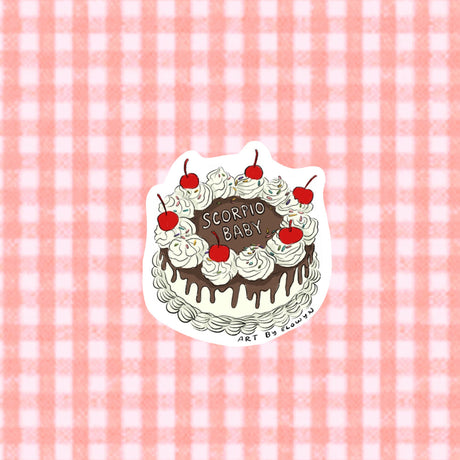 Art By Elowyn Zodiac Cake Stickers - 3" Die-Cut Stickers