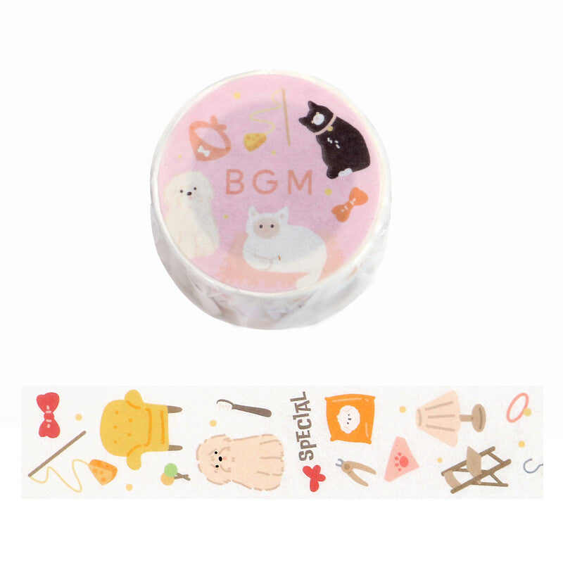 BGM Washi Tape - Open Today - Pets (Special Edition)