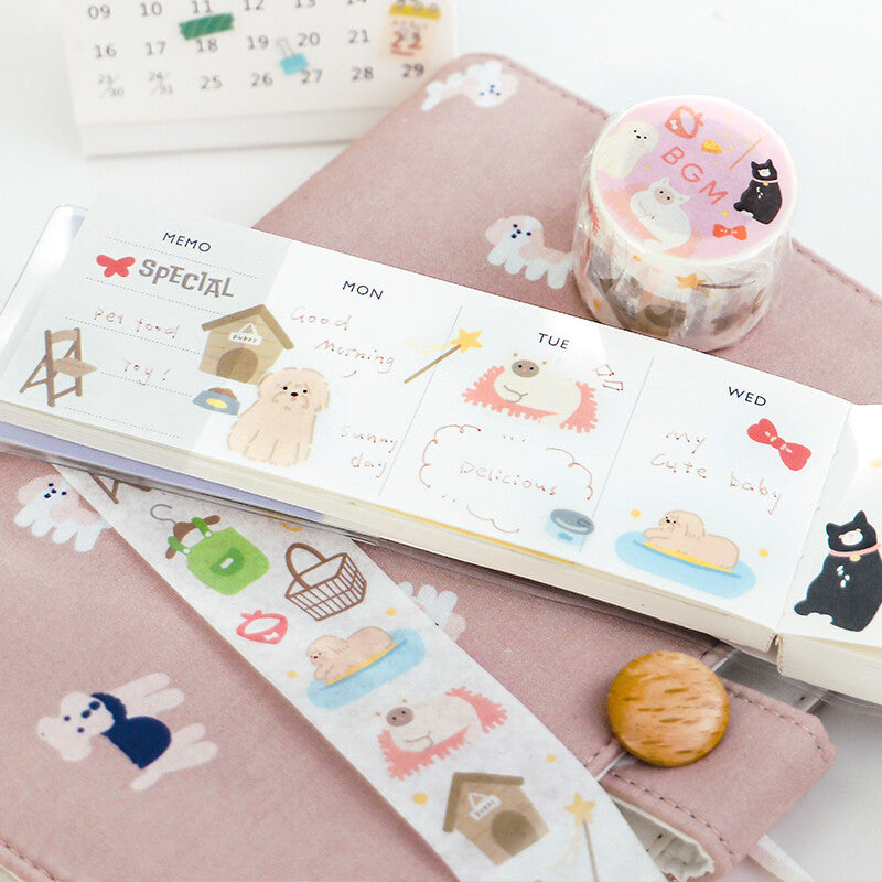 BGM Washi Tape - Open Today - Pets (Special Edition)