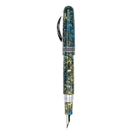 Conklin 1898 Solaris Fountain Pen - Blue w/ Chrome Trim