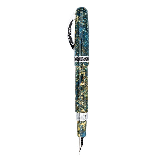 Conklin 1898 Solaris Fountain Pen - Blue w/ Chrome Trim