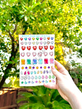 Art By Elowyn Bejeweled Rhinestones - 5" x 7" Stickers Sheet