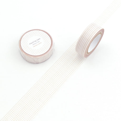 Papier Platz Grid Washi Tape - Brown