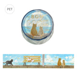 BGM Washi Tape - Summer Limited -Seaside and Cat (Limited Edition)