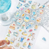 BGM Kyururun Sticker Sheet - Summer Limited - Cafe a La Mode