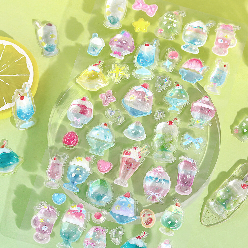 BGM Kyururun Sticker Sheet - Summer Limited - Summer Sweets