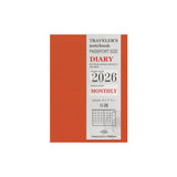 Traveler's Monthly Diary - Passport Size