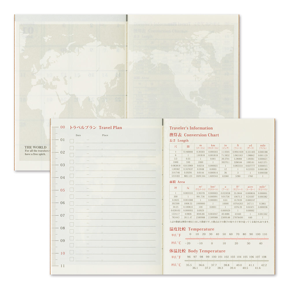 Traveler's Monthly Diary - Passport Size