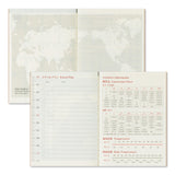 Traveler's Monthly Diary - Passport Size