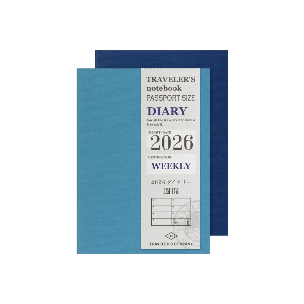 Traveler's Weekly Diary - Passport Size