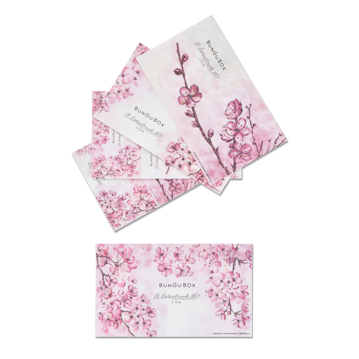 Esterbrook x BUNGUBOX Blotter Paper - Kachofugetsu Flower (Special Edition)