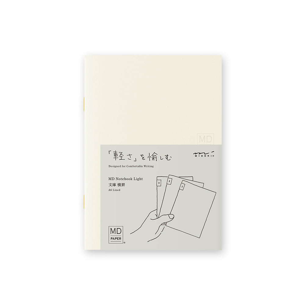 Midori MD Notebook Light - A6 - Lined (3 PCS)