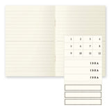 Midori MD Notebook Light - A6 - Lined (3 PCS)