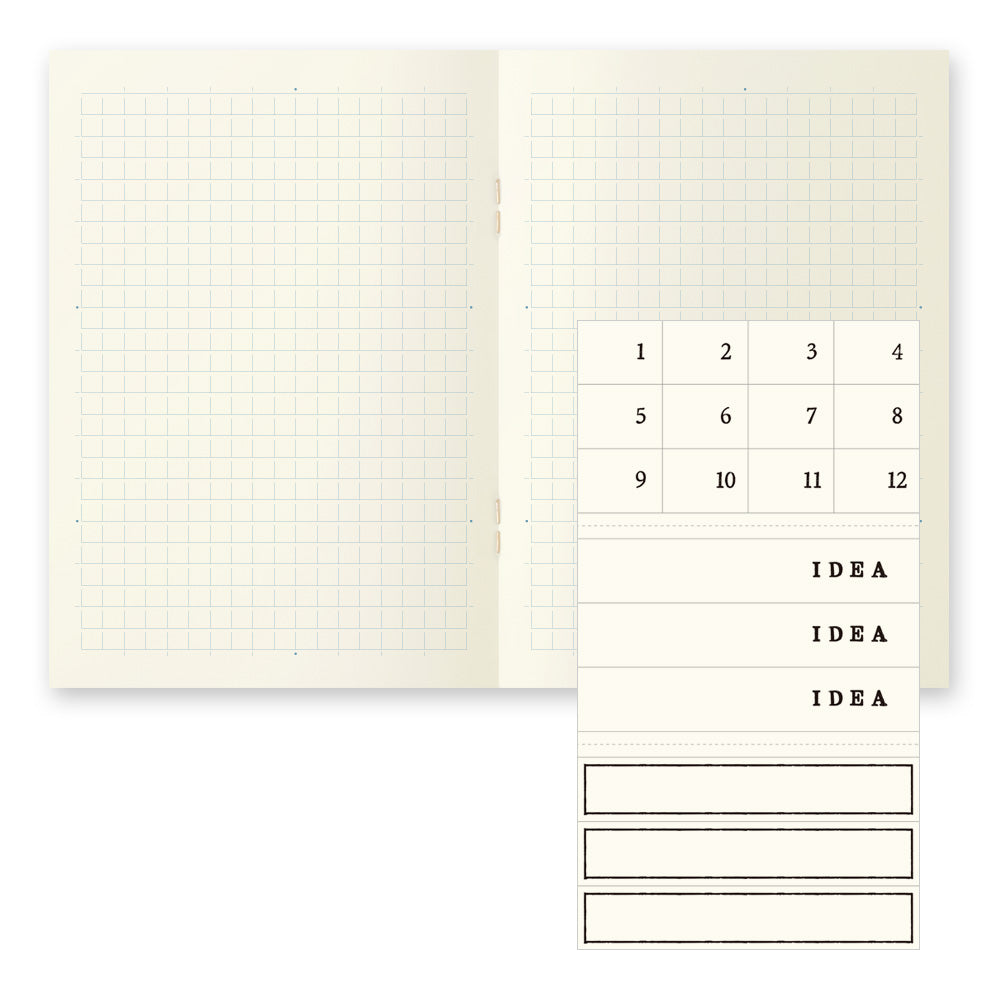 Midori MD Notebook Light - A6 - Grid (3 PCS)