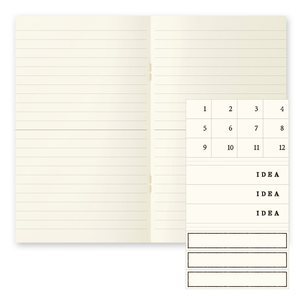 Midori MD Notebook Light - B6 Slim - Lined (3 PCS)