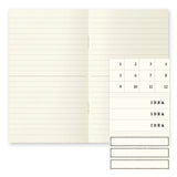 Midori MD Notebook Light - B6 Slim - Lined (3 PCS)