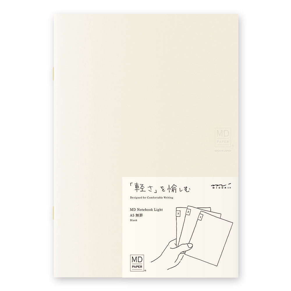 Midori MD Notebook Light - A5 - Blank (3 PCS)