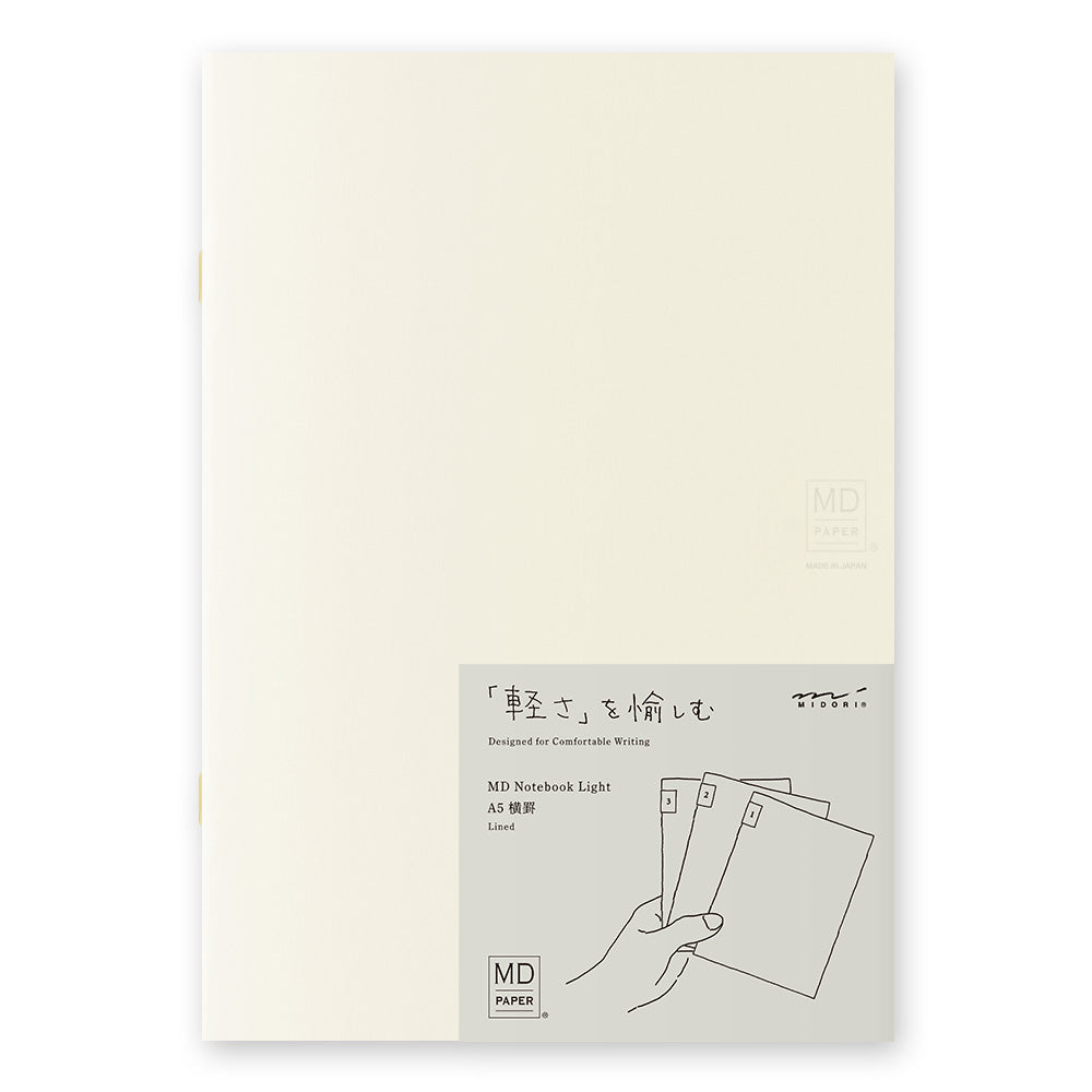 Midori MD Notebook Light - A5 - Lined (3 PCS)