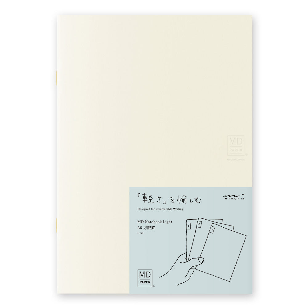 Midori MD Notebook Light - A5 - Grid (3 PCS)