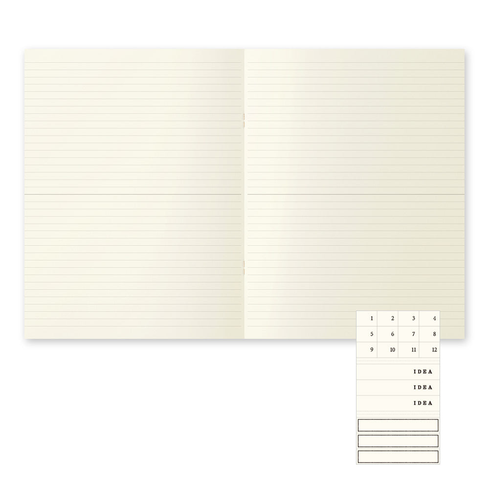 Midori MD Notebook Light - A4 - Lined (3 PCS)