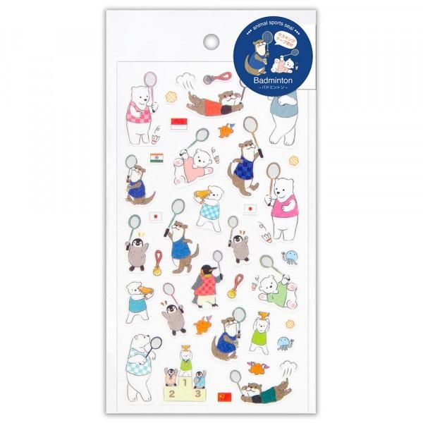 NB Large Sports Sticker Sheet - Badminton