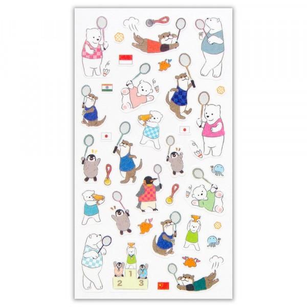 NB Large Sports Sticker Sheet - Badminton
