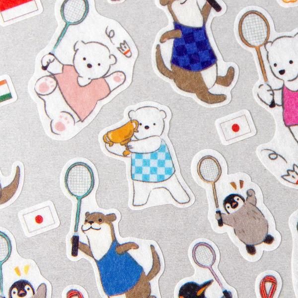 NB Large Sports Sticker Sheet - Badminton