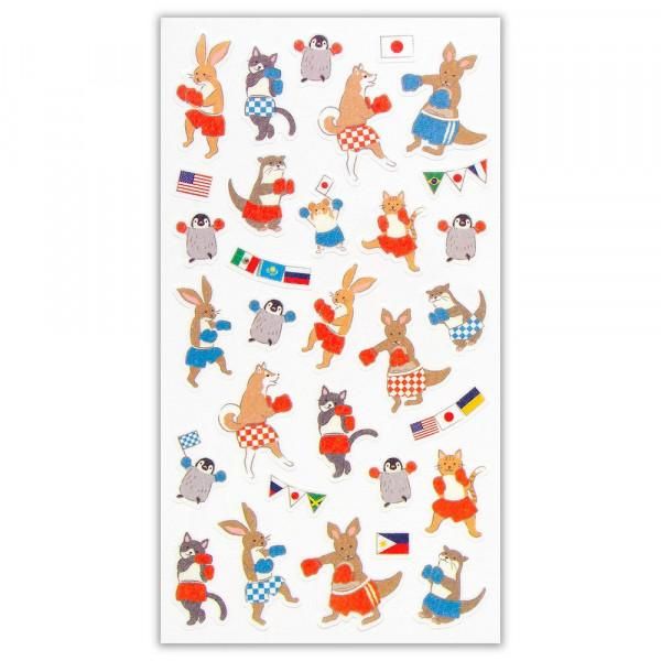 NB Large Sports Sticker Sheet - Boxing