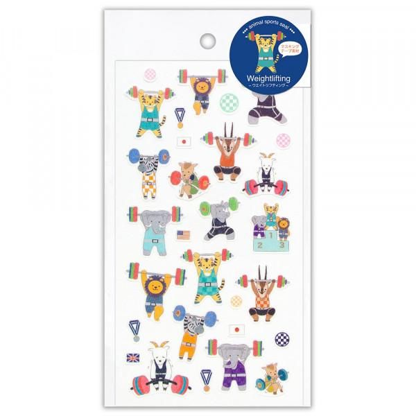 NB Large Sports Sticker Sheet - Weightlifting