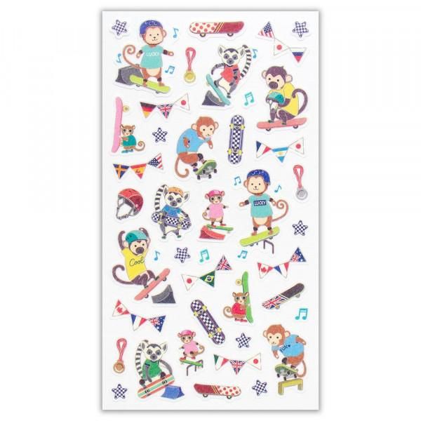 NB Large Sports Sticker Sheet - Skateboarding